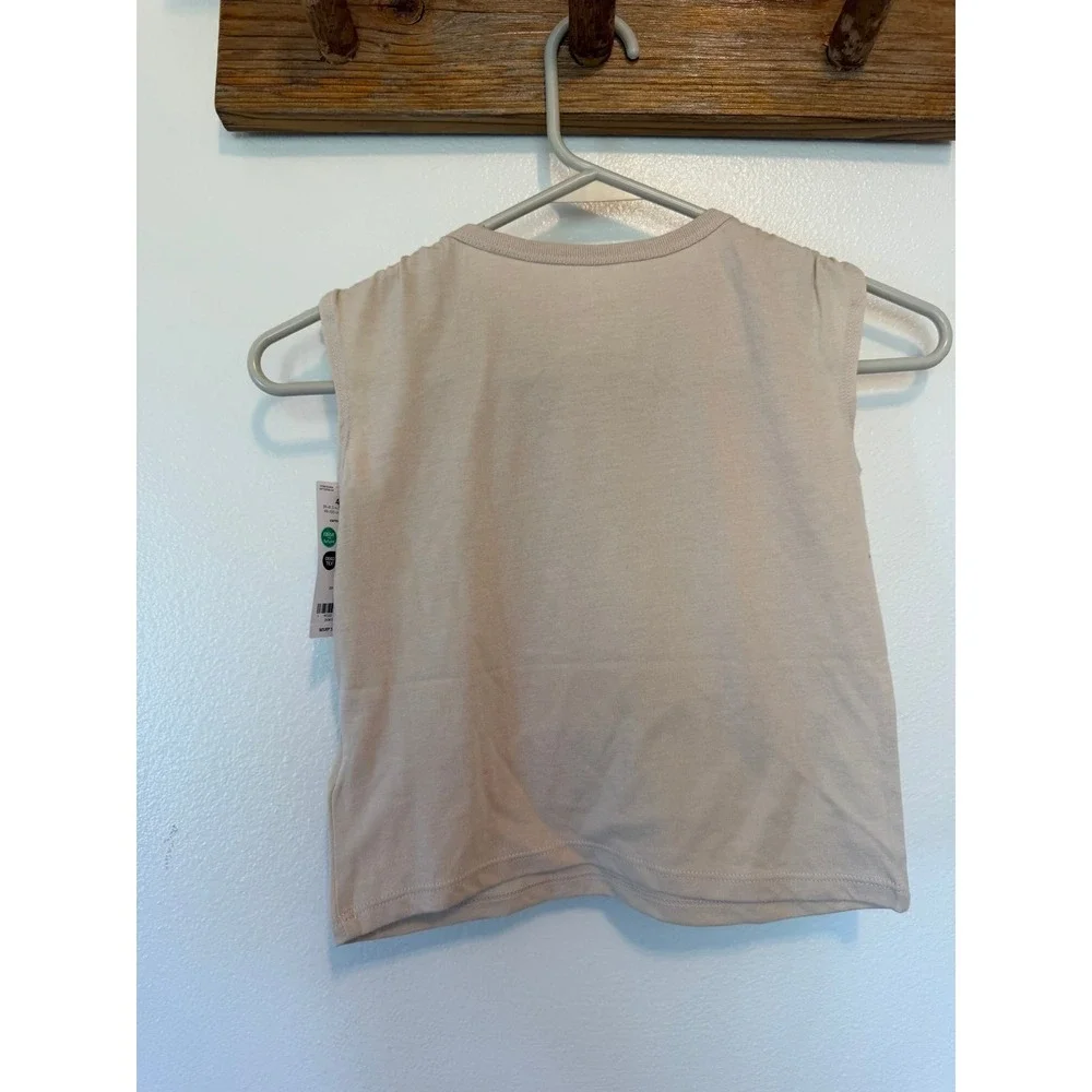 Girls Carter's summer beach shirt top size 4t toddler beach park preppy cotton
